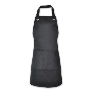 Apron with Adjustable Neck and Double Pocket - Poly Cotton Twil