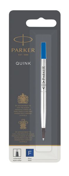 Parker Quink Flow Refill - Rollerball Pen - Fine Nib - Blue Ink
