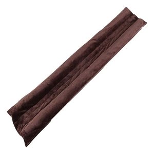 Brown-Twin Leather Wind Draft Guard Blocker Sealer Insulator-Yax