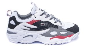 Enrico Coveri Men's Electri Sneakers - White/Black/Red