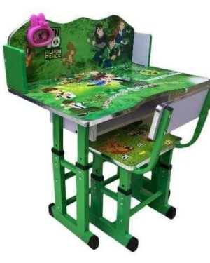 SmartGrow Kids Study Table &amp; Chair Set - Multipurpose Wooden Desk