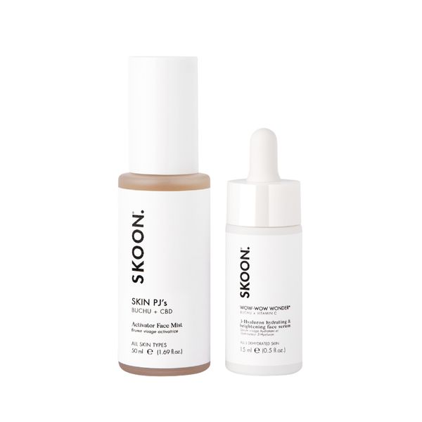 SKOON. DOUBLE WOWNESS Hydration Duo - Hyaluronic &amp; Vitamin C Serum + Mist