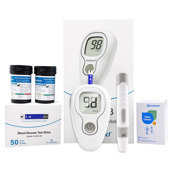 Blood Glucose Monitor Kit, 50 Test Strips,Diabetes Testing Kit No Coding