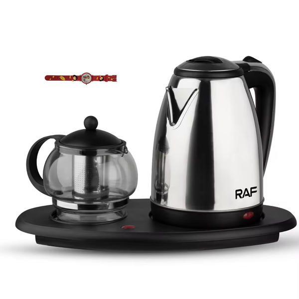 Stainless steel electric tea kettle electric kettle with tray set