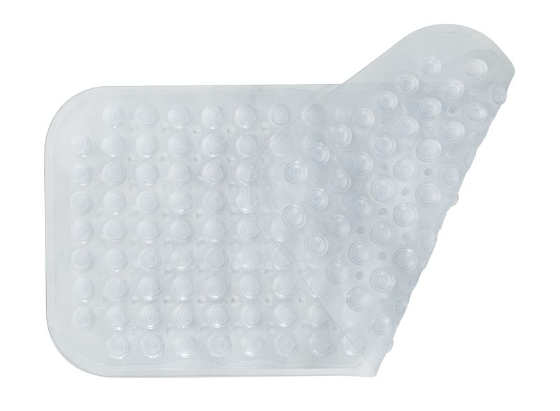 Wonder Towel Non-Slip PVC Bath / Shower Mat Polka Dot Texture Transparent S