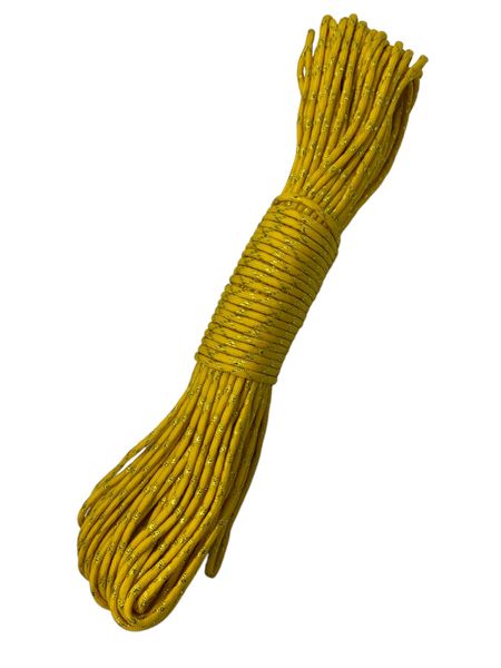 Yellow with Gold Tracer Paracord Rope 30m