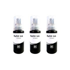 Inksaver Pack of 3 Black Bottle Inks Compatible With EPS E-103 | E103 | 103