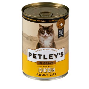 Petley's Cat Food In Gravy Rich In Chicken Adult Cat - 12 cans x 375g