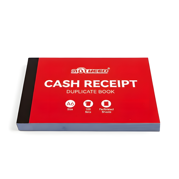 A6 Duplicate Cash Receipt Book - 100 Perforated Sheets
