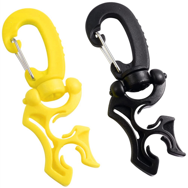 2 Packs Scuba Hose Clip Scuba Diving Hose Holder Clip Double