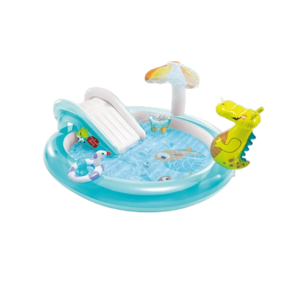 Outdoor Inflatable Kiddie Pool Water Play Swim Center