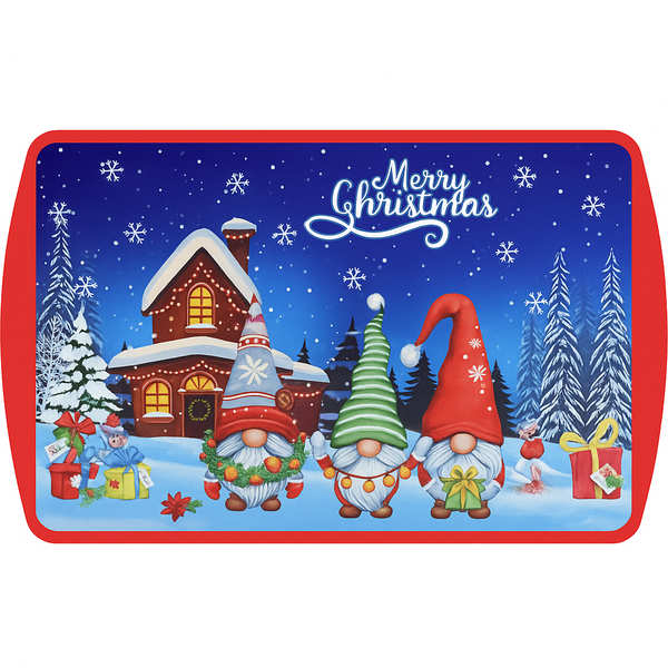 Christmas Serving Tray Blue