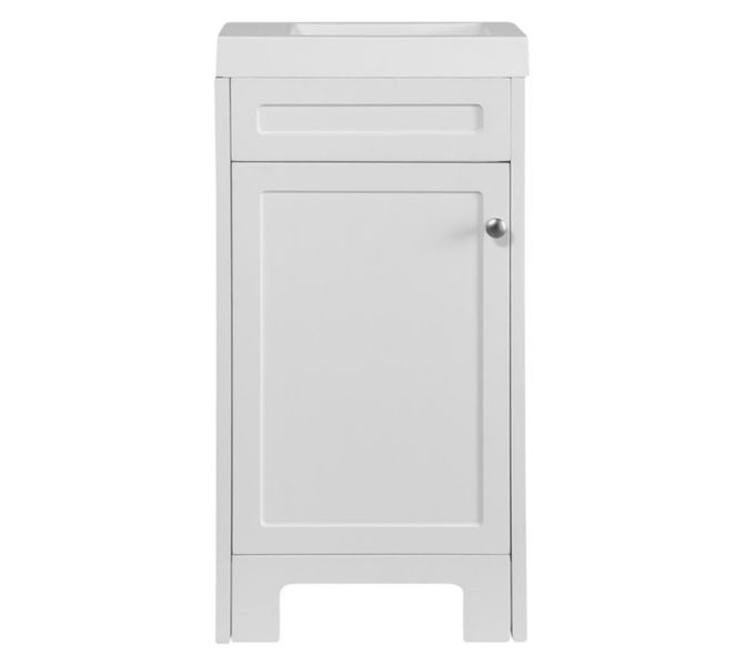 Contemporary Guest Vanity Cabinet White 450 x 250 x 865 mm