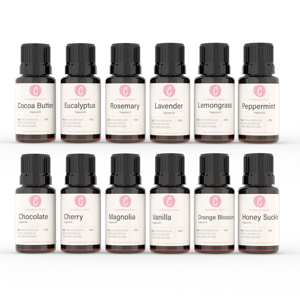 12 Pack Fragrance Oils - Cosmetic Craft