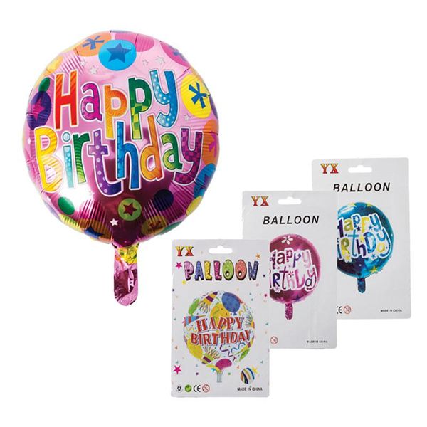 Helium Balloons - Party Accessories - Foil - Happy Birthday - 1 Piece