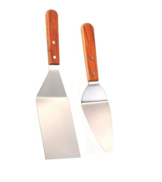 2 Piece Cake Shovel &amp; Slanted Knife, Stainless Steel Tiramisu