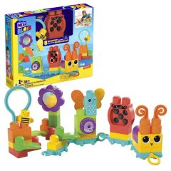 Mega Bloks Move N Groove Caterpillar Sensory Building Toys (30 Pcs)