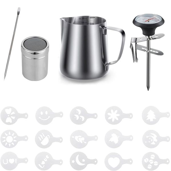 Milk Frothing Cup Set Latte Art Pot Milk Frothing Pitcher Coffee Jug