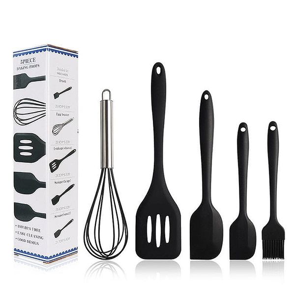 5pcs Silicone Cooking Utensil Set Baking Set