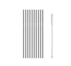 Reusable Stainless Steel Silver Drinking Straws - Easy Trade
