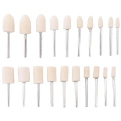 20Pieces Wool Felt Mandrel Buffing Bits Grinder Tool 1/8 Inch