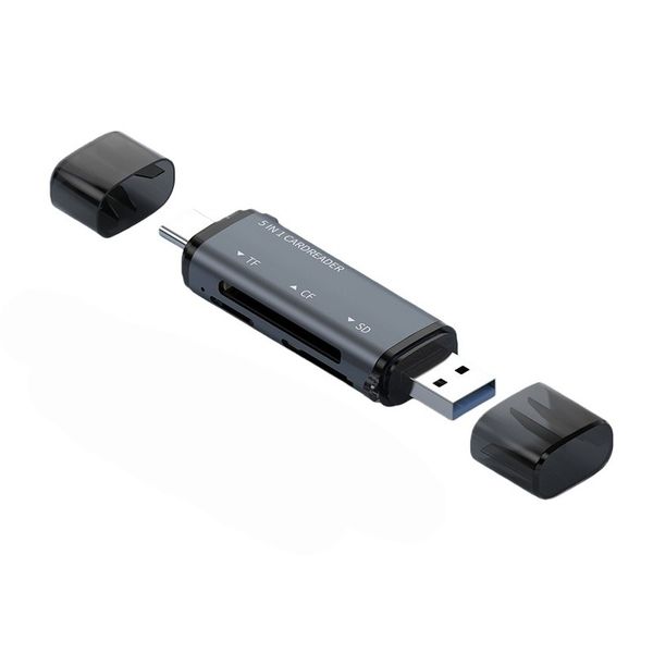 Multi-Function Card Reader Compatible with Phones, Computers and Tablets