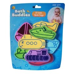 Bath Buddies - 8 x Foam Bath Toys - Assorted Colors
