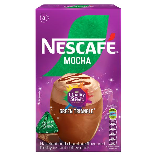 Nescafé Green Triangle Mocha, 8 Pack, (8 x 19g)
