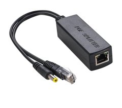 Active PoE Splitter, 48V to 12V Power Over Ethernet Splitter
