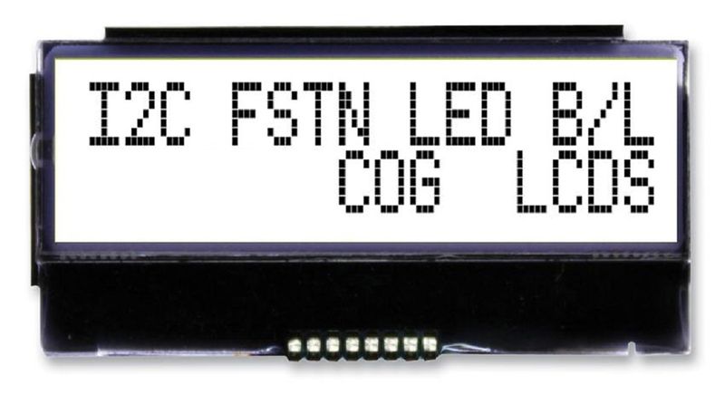 Midas (MCCOG21605B6W-FPTLWI) Alphanumeric LCD, 16 x 2, Black on White
