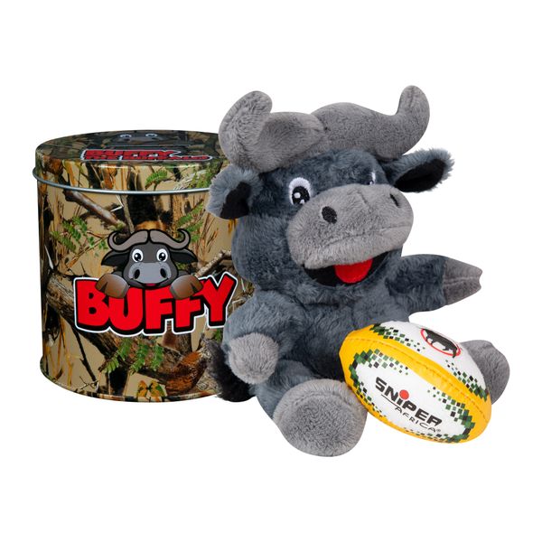 Sniper Africa Buffy With A Rugby Ball In A Money Tin