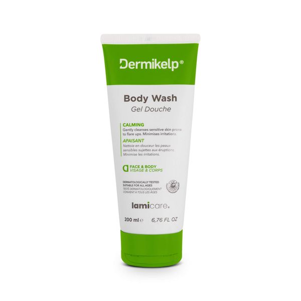 Dermikelp Soothing Body Wash - Gentle Cleanser for Sensitive, Itchy Skin