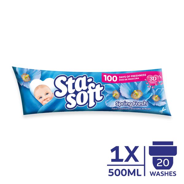 Sta-Soft Spring Fresh Fabric Softener Refill - 500ml