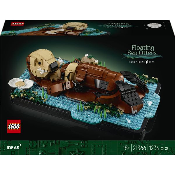 LEGO® Ideas Floating Sea Otters Building Set 21366