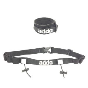 Addo Race Number Belt and Ankle Chip Strap Combo Set
