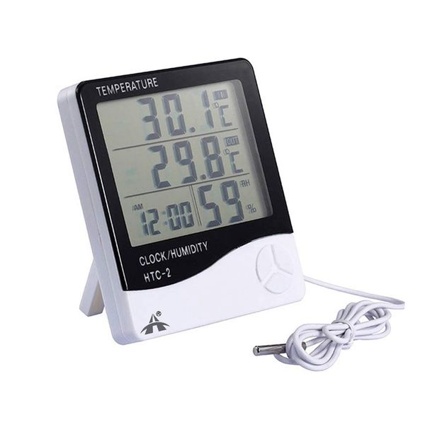 ALANES Digital LCD Temperature Humidity for Household Indoor Outdoor