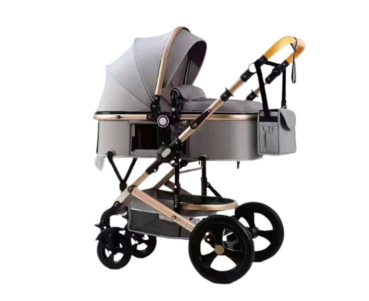 Baby Stroller 2 in1 Portable Baby Carriage Folding Prams With Mummy Bag
