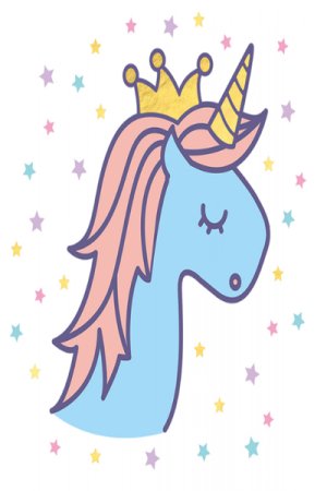 Tattoo Kids - Unicorn with Stars