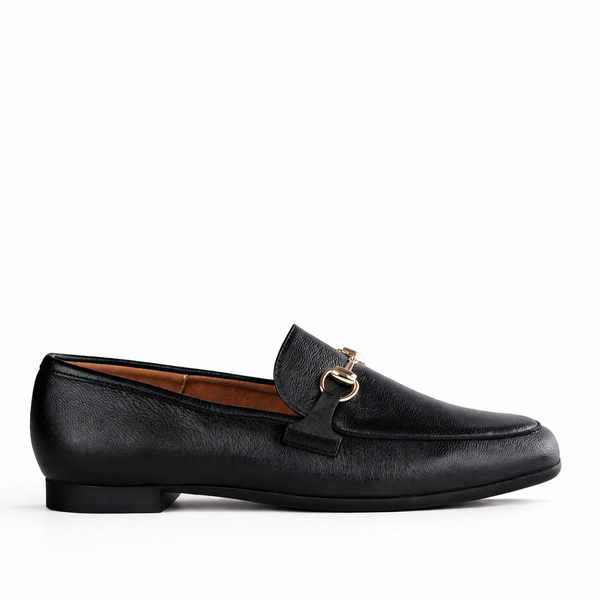 Froggie Women's Loafer- Gold trim Leather