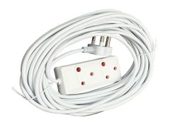 20m Extension Cord With A Two-Way Multi-Plug Extension Lead