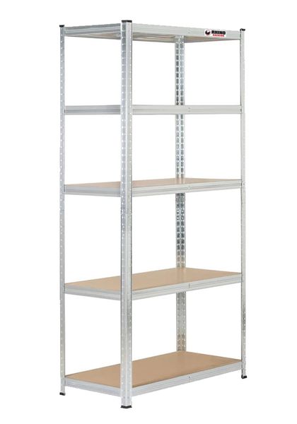 Rhino Racking 180x120x60cm 5 Tier Boltless Storage Steel&amp;MDF Shelving 200Kg