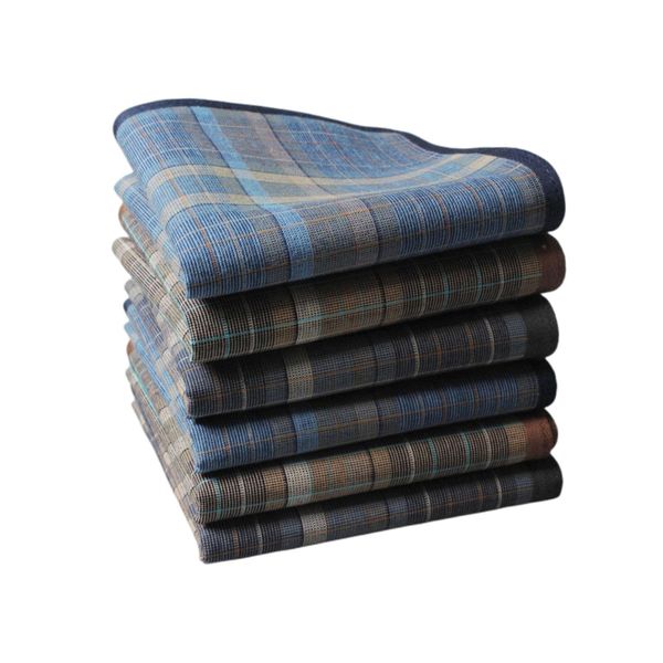 6 Pcs Men's Handkerchiefs, Multi-use Neckerchief for Men, Random Colour