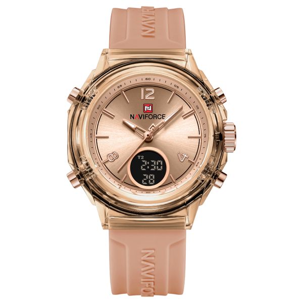Naviforce Modern Astria Ladies Dual-Display Watch Rose