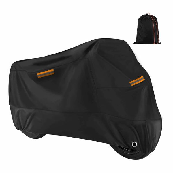 Motorcycle Cover Waterproof Outdoor Storage Durable with Lockholes 108