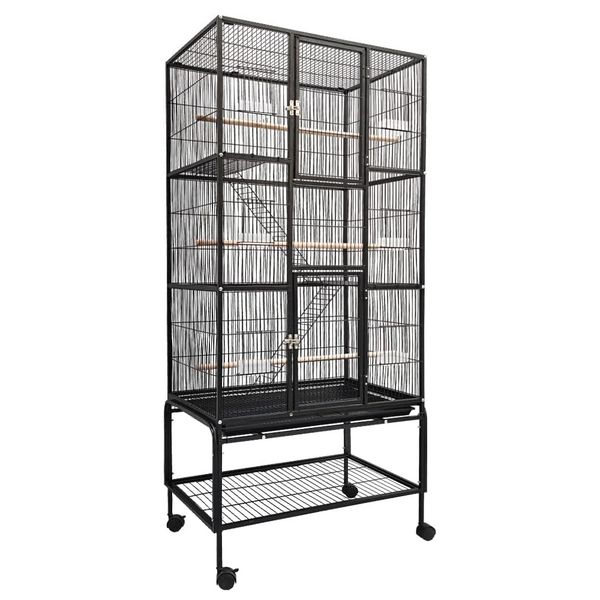 Pet Bird Large Alone Aviary Cages Travel Stand (177CM)