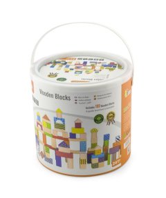 VIGA Colourful Block Set - Stripes (100pcs)