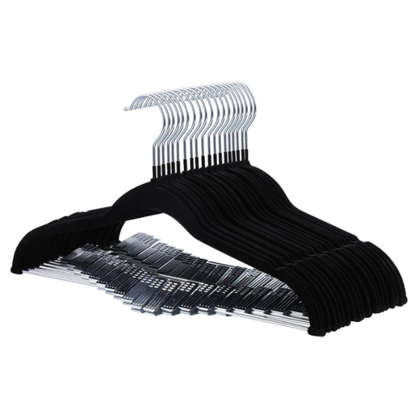 Anchor Velvet Clothes Hangers 20Pack Non-Slip with Metal Clips Space-Saving