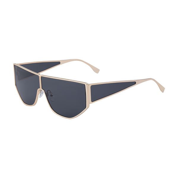 Fashion Metal Sunglasses with Futuristic Design,UV400 Protection&amp;HD Lenses