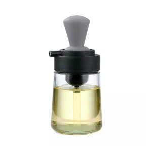 Blue Angel 2 In 1 Glass Oil Dispenser Bottle With Silicone Brush - 350ml