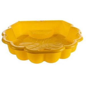 Play Sand &amp; Pool Pit For Kids (Yellow) Sand not included